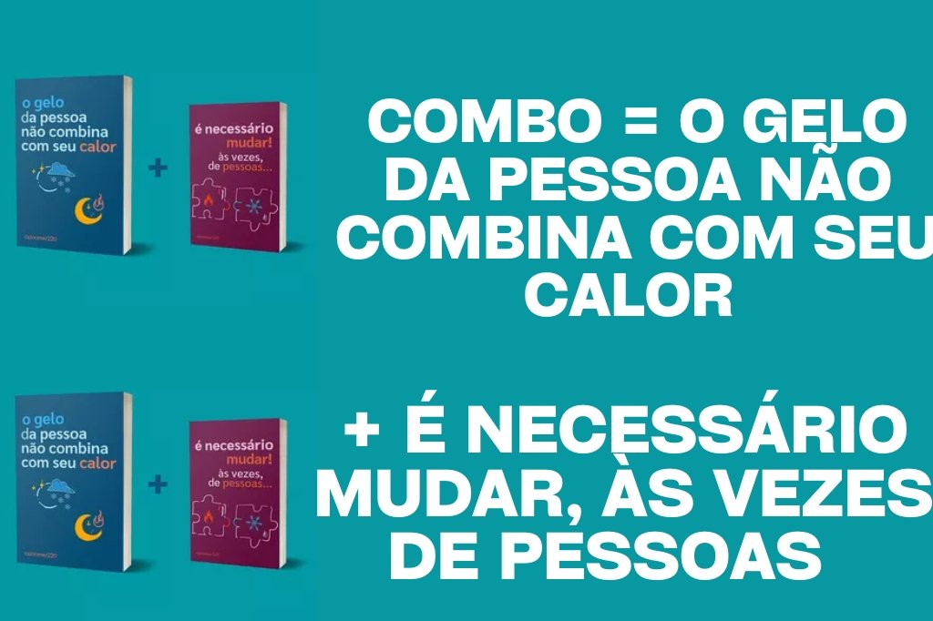 O Gelo da Pessoa Não Combina com Seu Calor: Como Saber Quando Deixar Ir - Por Caio César 1 https://www.empresarioconectado.com.br/o-gelo-da-pessoa-nao-combina-com-seu-calor-como-saber-quando-deixar-ir-por-caio-cesar/ Combo = O gelo da pessoa não combina com seu calor + É necessário mudar, às vezes, de pessoas + BRINDE