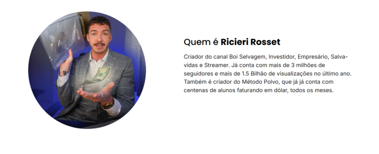 Como Ricieri Rosset Ensina a Faturar US$ por Dia com o Método Polvo 4×1